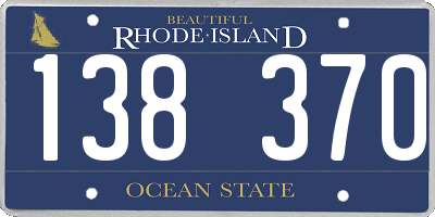 RI license plate 138370