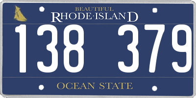RI license plate 138379