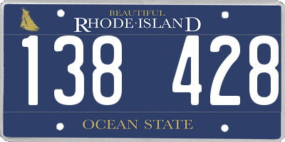 RI license plate 138428