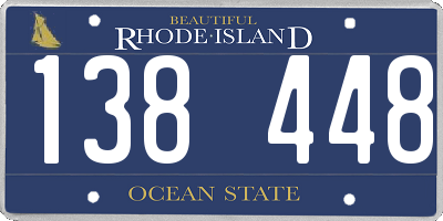 RI license plate 138448