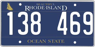 RI license plate 138469