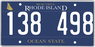 RI license plate 138498