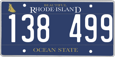 RI license plate 138499