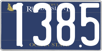 RI license plate 1385
