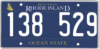 RI license plate 138529