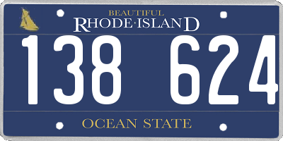 RI license plate 138624