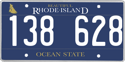 RI license plate 138628