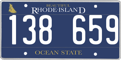 RI license plate 138659