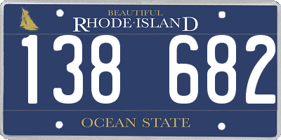 RI license plate 138682