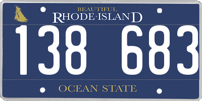 RI license plate 138683