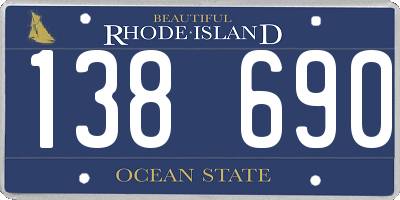 RI license plate 138690