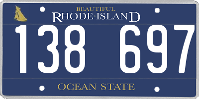RI license plate 138697