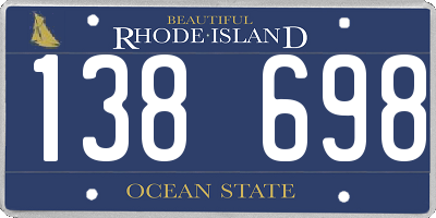 RI license plate 138698