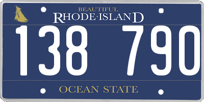RI license plate 138790