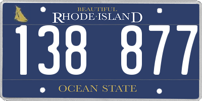 RI license plate 138877