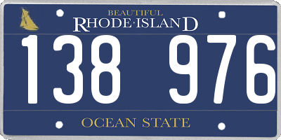 RI license plate 138976