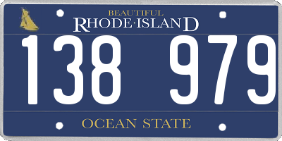 RI license plate 138979