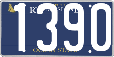 RI license plate 1390