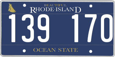 RI license plate 139170