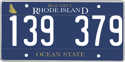 RI license plate 139379