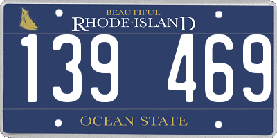 RI license plate 139469