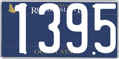 RI license plate 1395