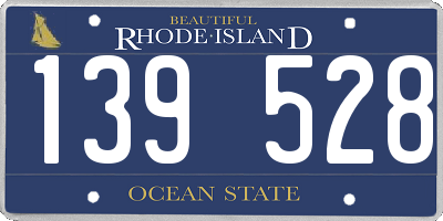 RI license plate 139528