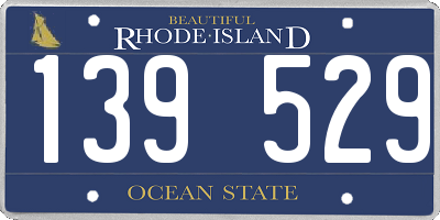 RI license plate 139529