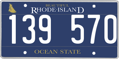 RI license plate 139570