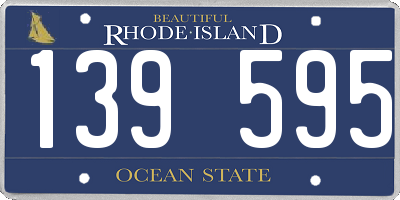 RI license plate 139595