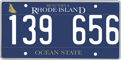 RI license plate 139656