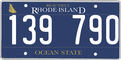 RI license plate 139790
