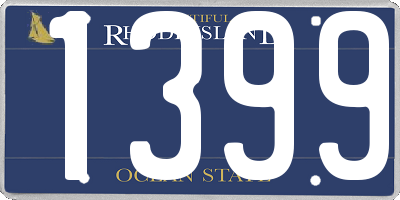 RI license plate 1399