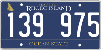 RI license plate 139975