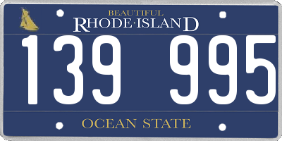 RI license plate 139995