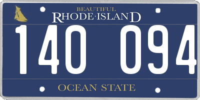 RI license plate 140094