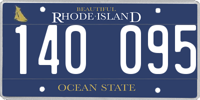 RI license plate 140095