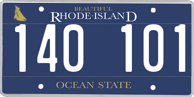 RI license plate 140101