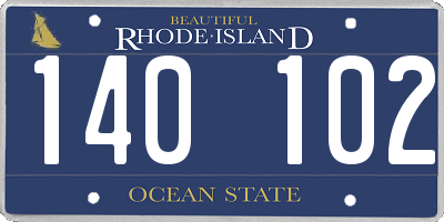 RI license plate 140102