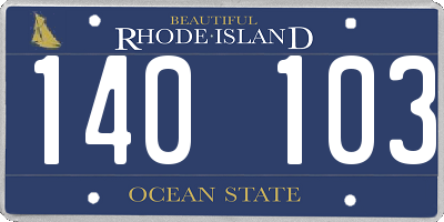 RI license plate 140103