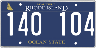 RI license plate 140104