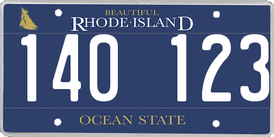 RI license plate 140123