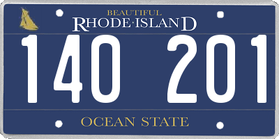 RI license plate 140201