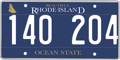 RI license plate 140204