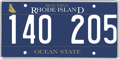 RI license plate 140205