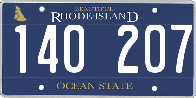 RI license plate 140207
