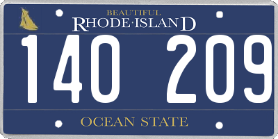 RI license plate 140209