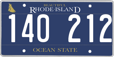RI license plate 140212