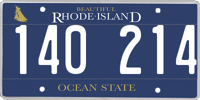RI license plate 140214