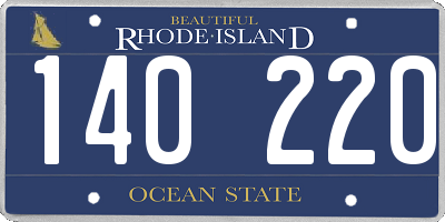 RI license plate 140220